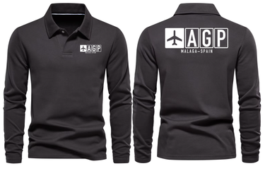 AGP AIRPORT LONG SLEEVE POLO